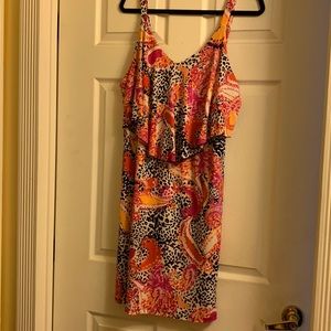 Sleeveless print dress